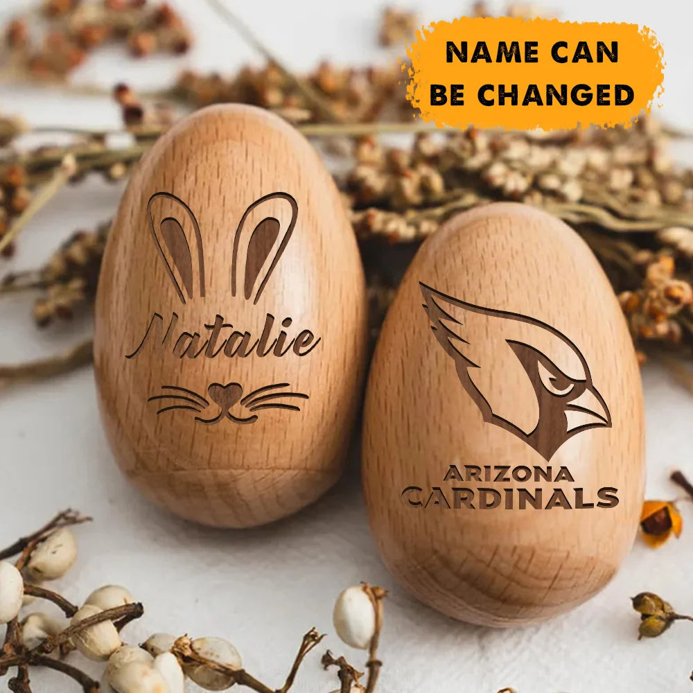 NFL Easter Wooden Egg Custom Any Name Gifts
