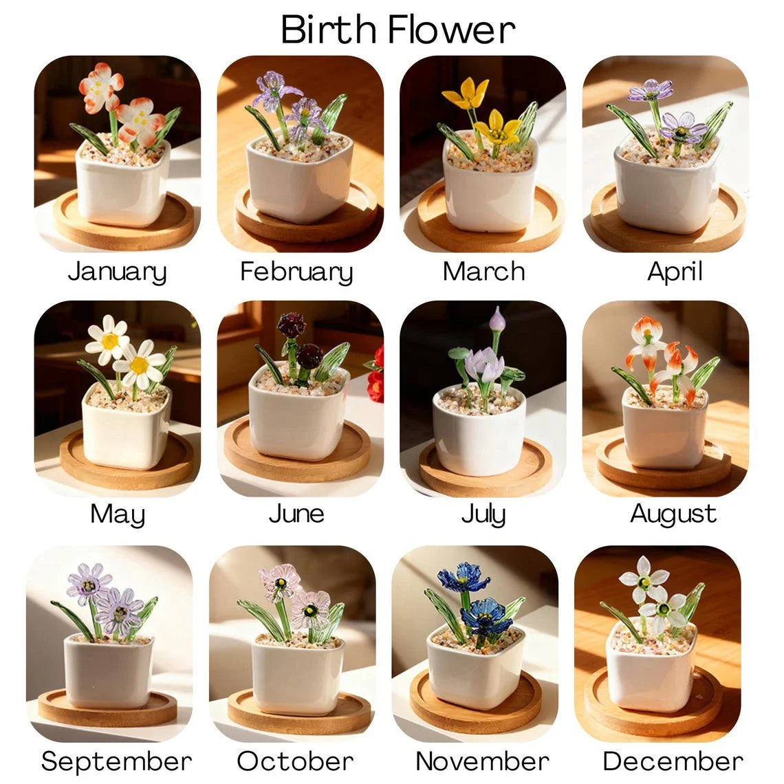 NFL Custom Birth Month Glass Flower Pot Handmade Gift For Fan - Limited Edition