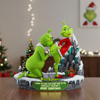 Funny Green Monsters Acrylic Plaque- Personalized Gifts for Couple