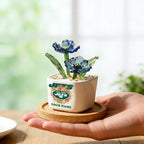 NFL Custom Birth Month Glass Flower Pot Handmade Gift For Fan - Limited Edition
