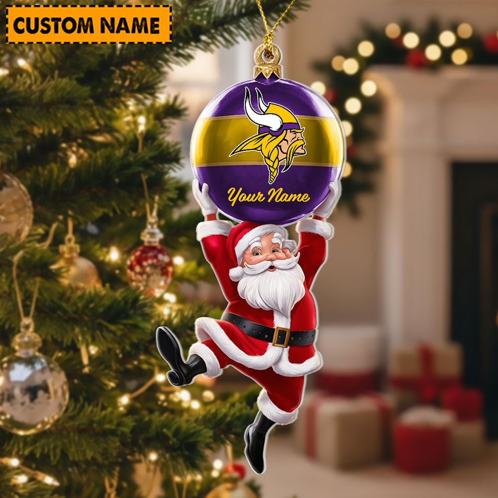 Personalized NFL Acrylic Ornament Christmas Gift For Family Members - Limited Edition