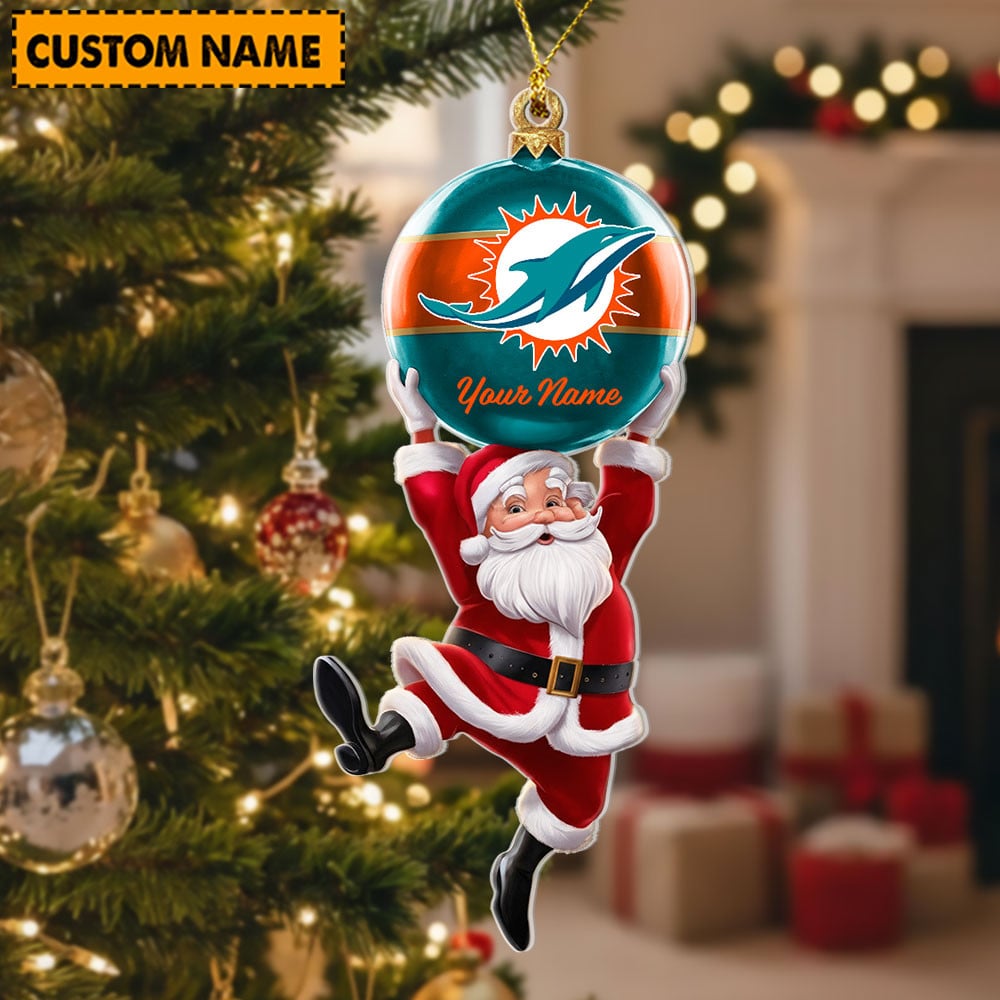 Personalized NFL Acrylic Ornament Christmas Gift For Family Members - Limited Edition