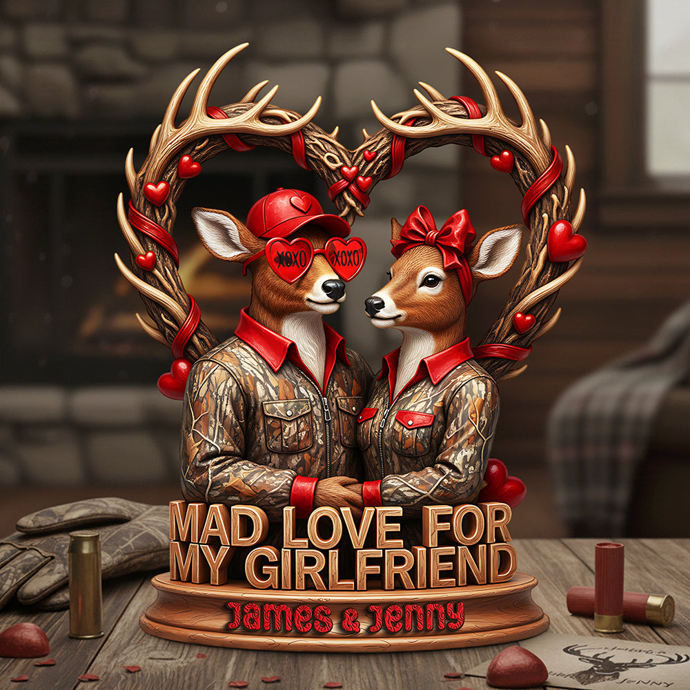 Mad Love Acrylic Plaque Personalized Gifts For Hunting Couple