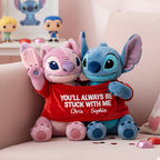 Playful Couple In Cute Shirt Shaped Pillow, Personalized Gifts For Couple