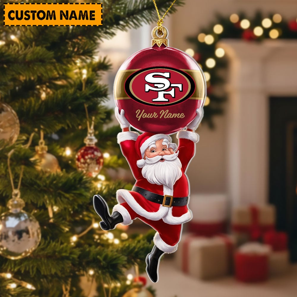 Personalized NFL Acrylic Ornament Christmas Gift For Family Members - Limited Edition