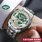 NFL Premium Luxury Stainless Steel Watch Custom Name Gift For Fan - Limited Edition