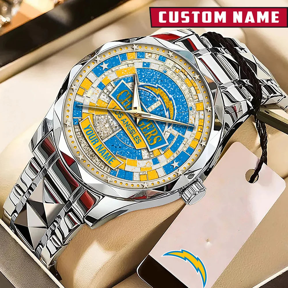NFL Premium Luxury Stainless Steel Watch Custom Name Gift For Fan - Limited Edition