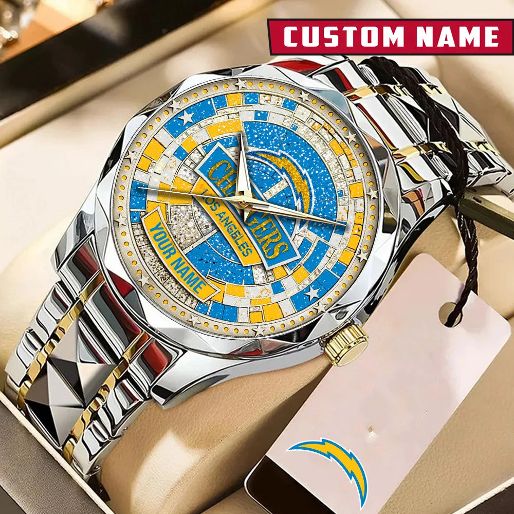 NFL Premium Luxury Stainless Steel Watch Custom Name Gift For Fan - Limited Edition