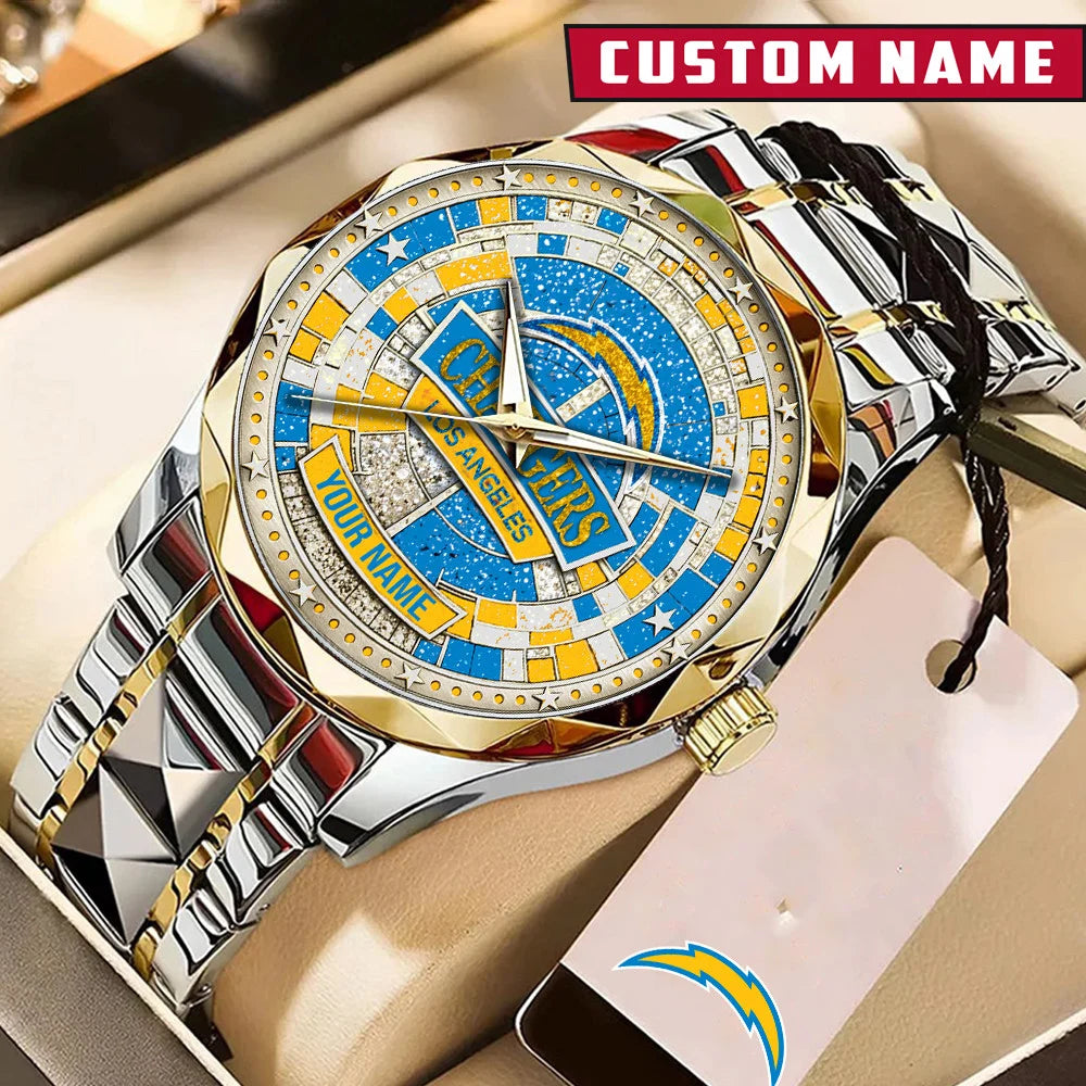 NFL Premium Luxury Stainless Steel Watch Custom Name Gift For Fan - Limited Edition