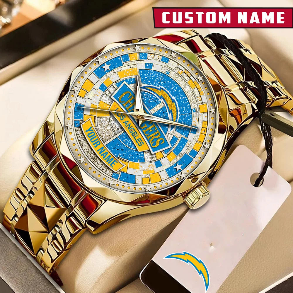 NFL Premium Luxury Stainless Steel Watch Custom Name Gift For Fan - Limited Edition