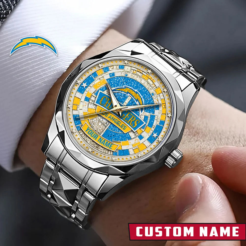 NFL Premium Luxury Stainless Steel Watch Custom Name Gift For Fan - Limited Edition