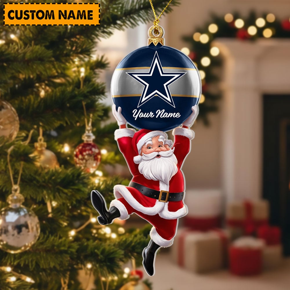 Personalized NFL Acrylic Ornament Christmas Gift For Family Members - Limited Edition
