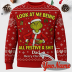 Maturelion Sweater ALL FESTIVE & SHIT Christmas Ugly Sweater