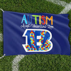 Premium Double-Sided NFL Autism Awareness Flag