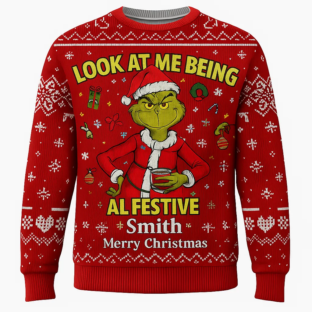 Maturelion Sweater ALL FESTIVE & SHIT Christmas Ugly Sweater