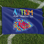 Premium Double-Sided NFL Autism Awareness Flag