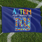 Premium Double-Sided NFL Autism Awareness Flag