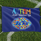Premium Double-Sided NFL Autism Awareness Flag