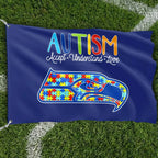 Premium Double-Sided NFL Autism Awareness Flag