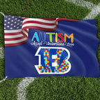 Premium Double-Sided NFL Autism Awareness Flag-1