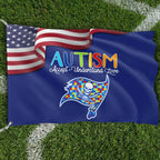Premium Double-Sided NFL Autism Awareness Flag-1