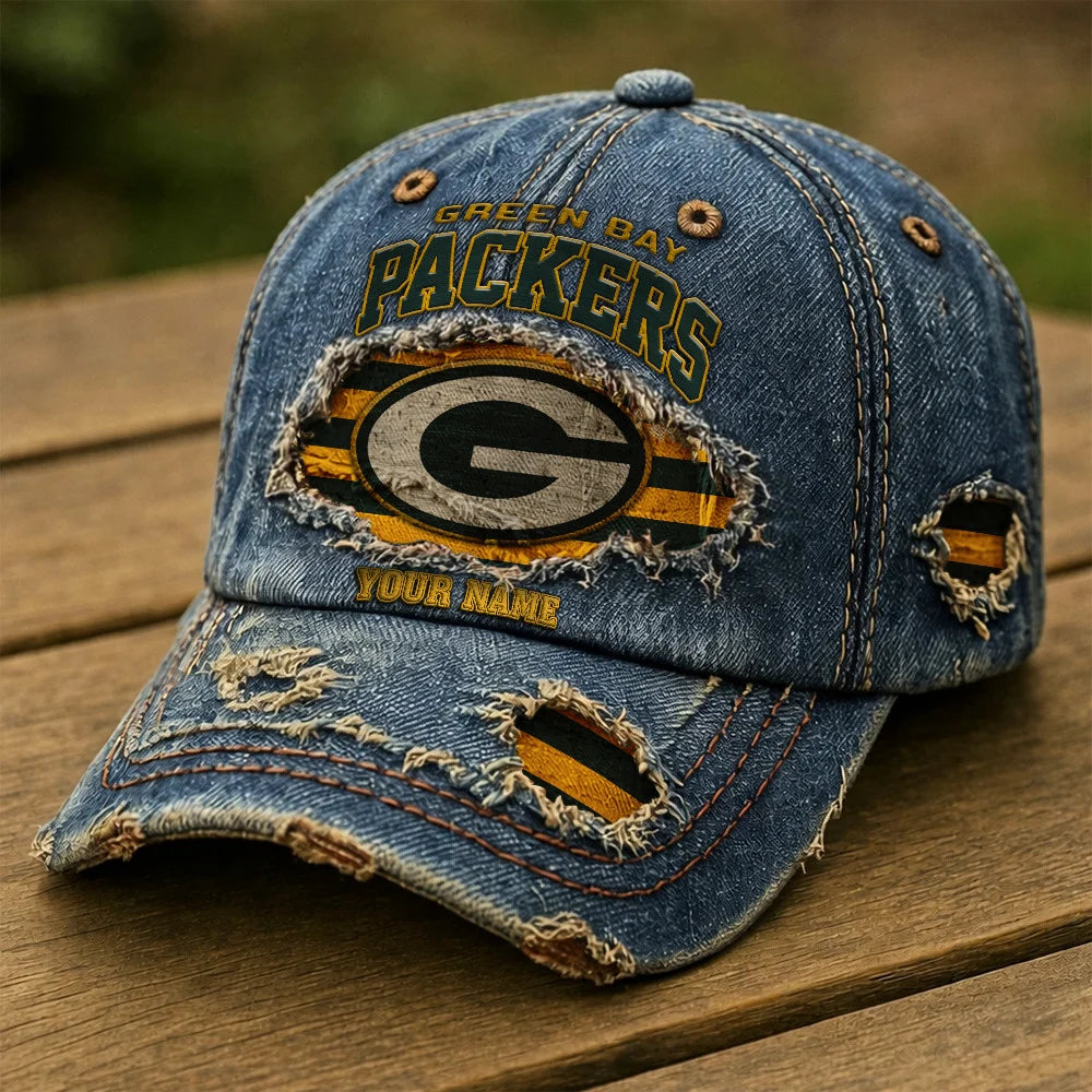 NFL All Team Denim Washed Cap New Style Custom Name Gifts