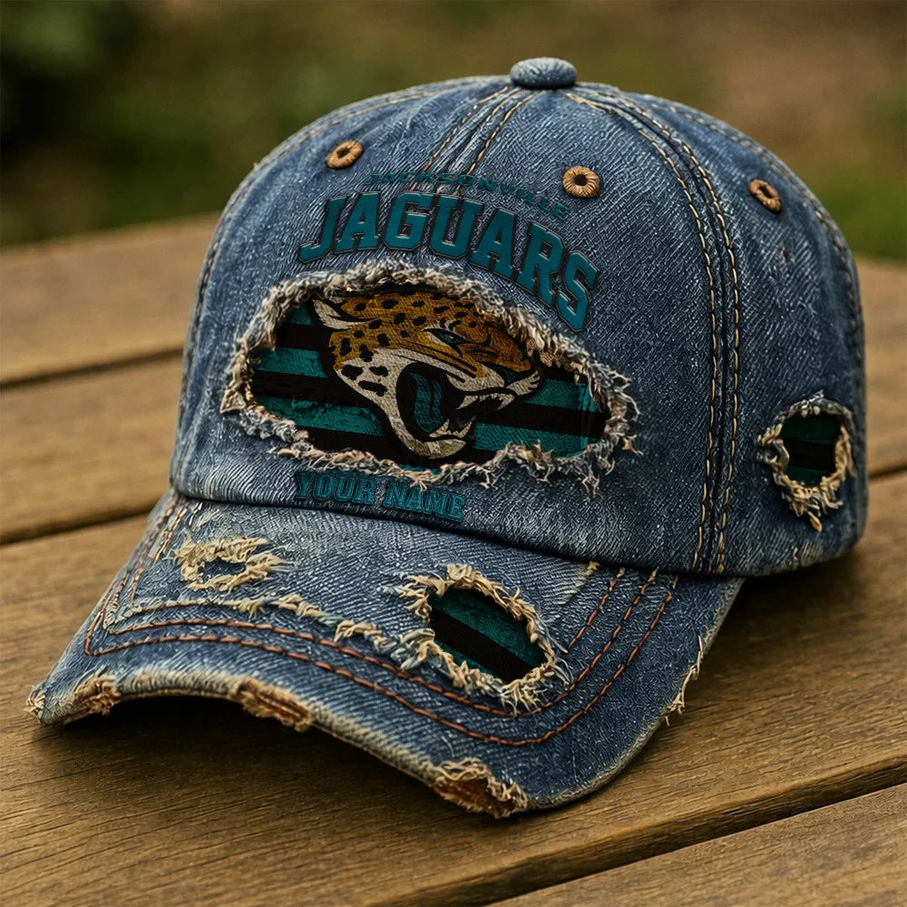 NFL All Team Denim Washed Cap New Style Custom Name Gifts