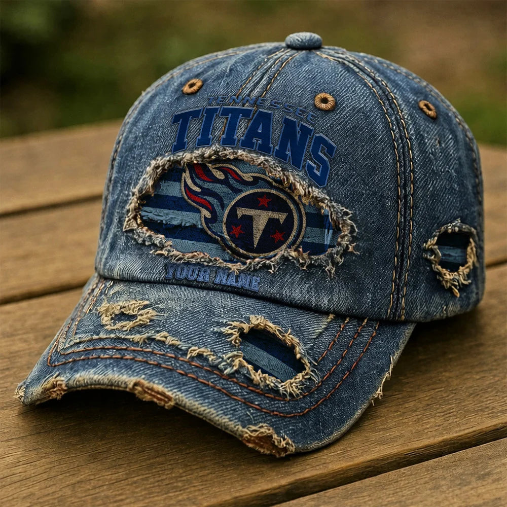 NFL All Team Denim Washed Cap New Style Custom Name Gifts