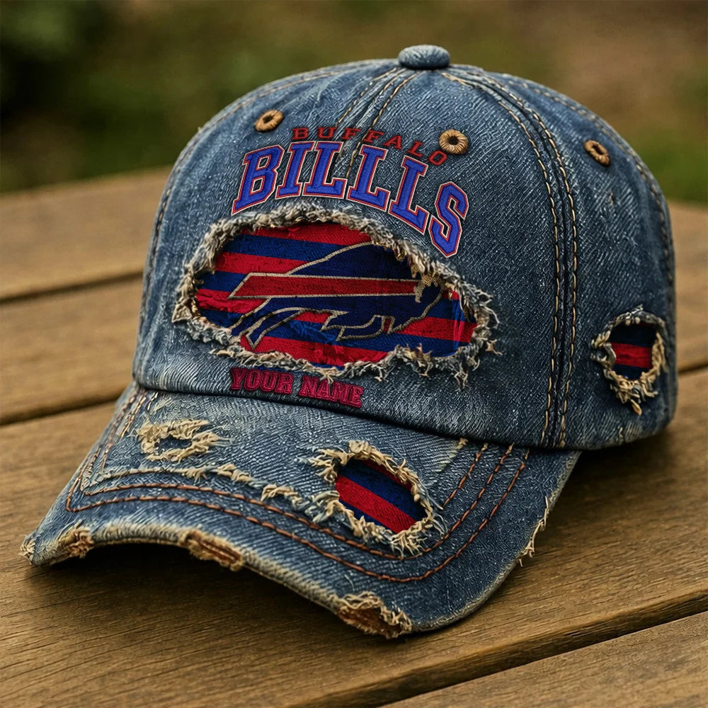 NFL All Team Denim Washed Cap New Style Custom Name Gifts