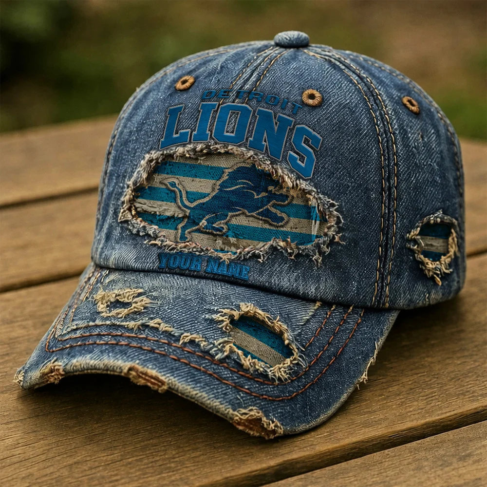 NFL All Team Denim Washed Cap New Style Custom Name Gifts