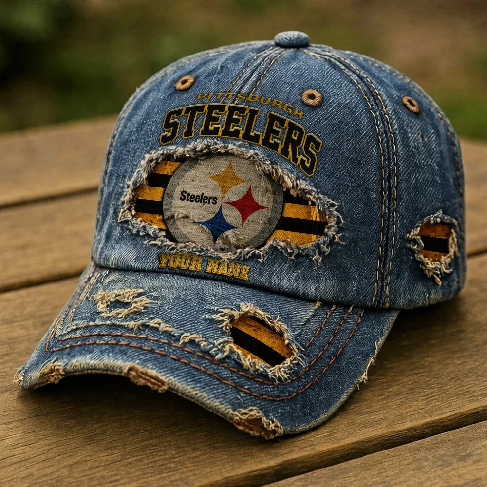 NFL All Team Denim Washed Cap New Style Custom Name Gifts