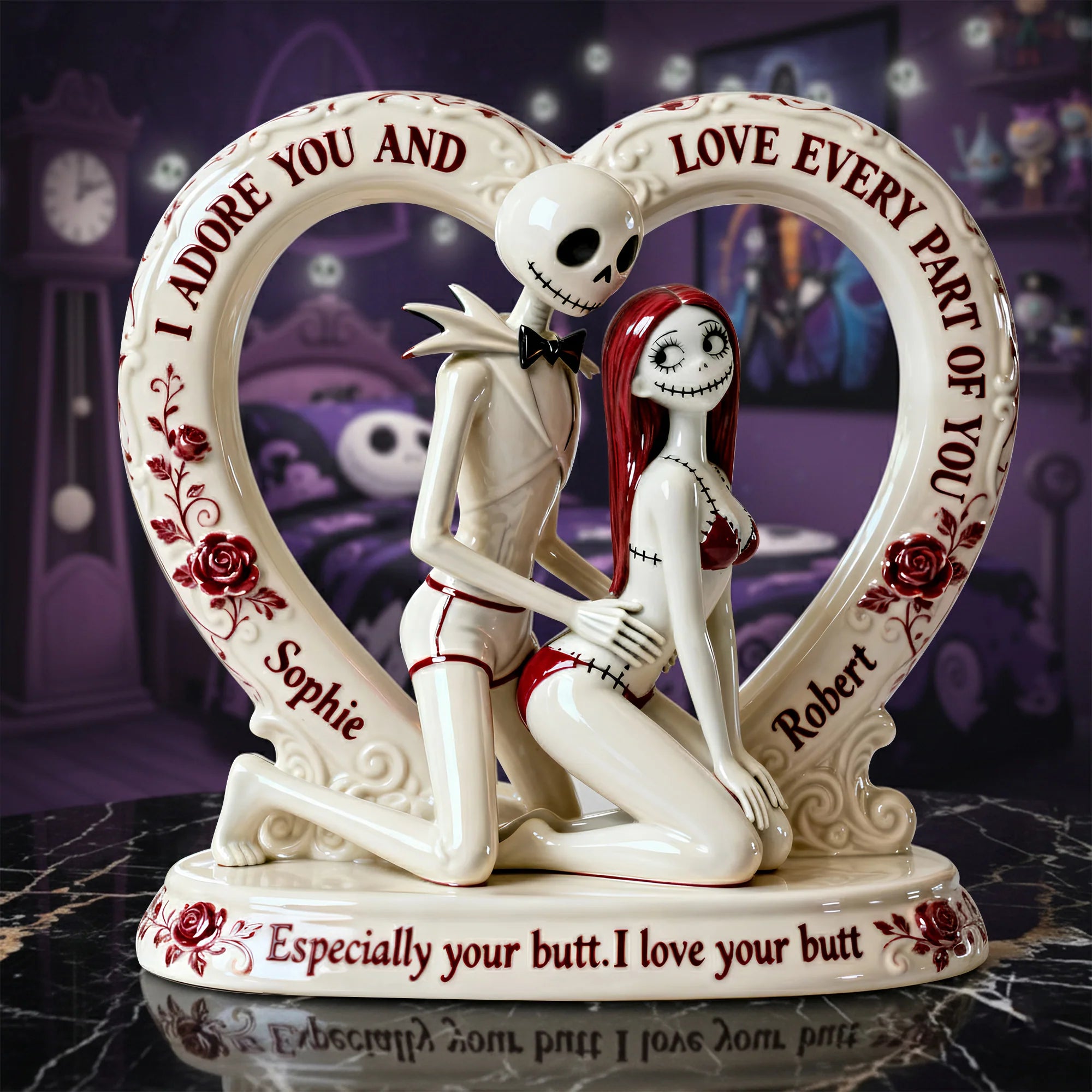 Cheeky Couple Acrylic Plaque - Personalized Gifts For Couples