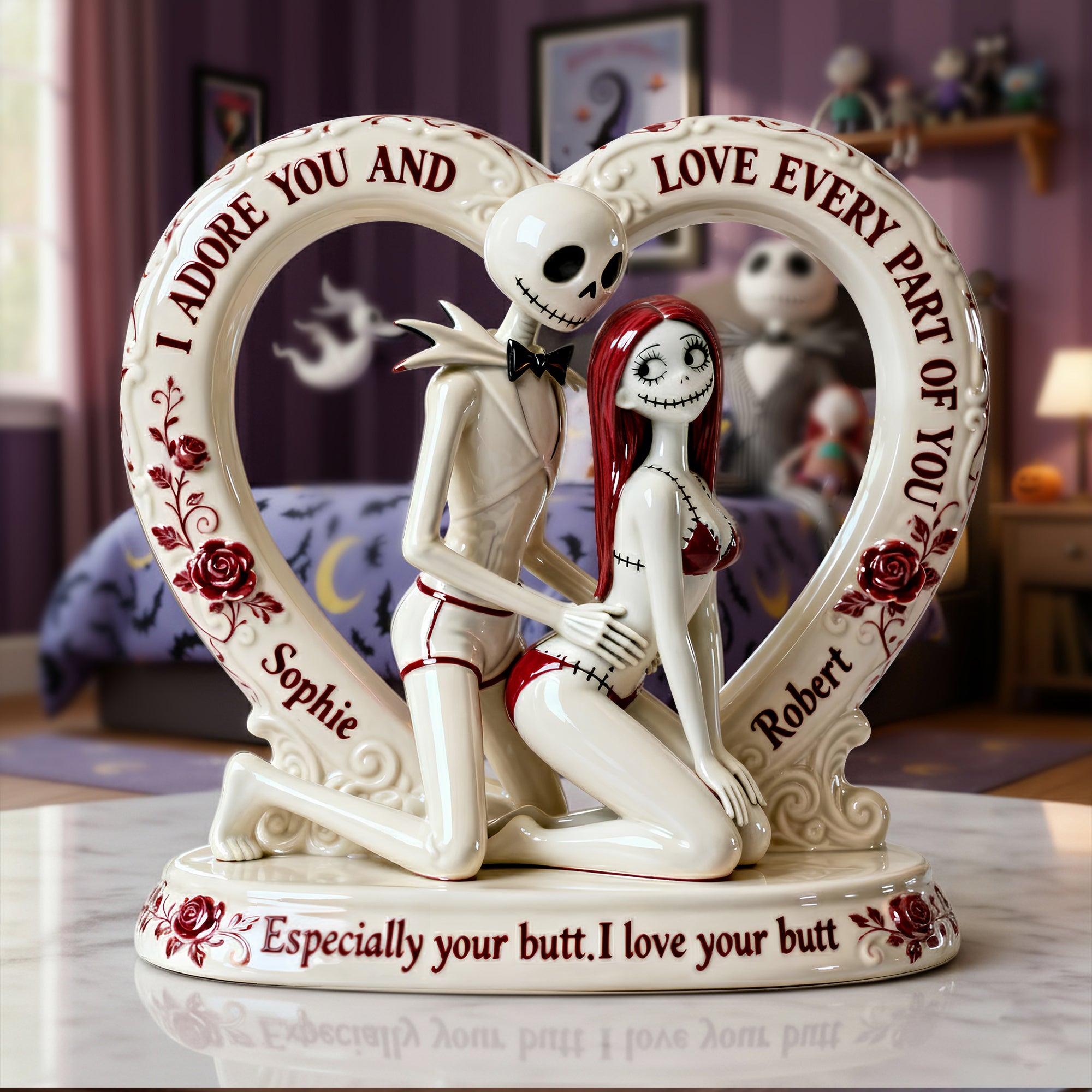 Cheeky Couple Acrylic Plaque - Personalized Gifts For Couples