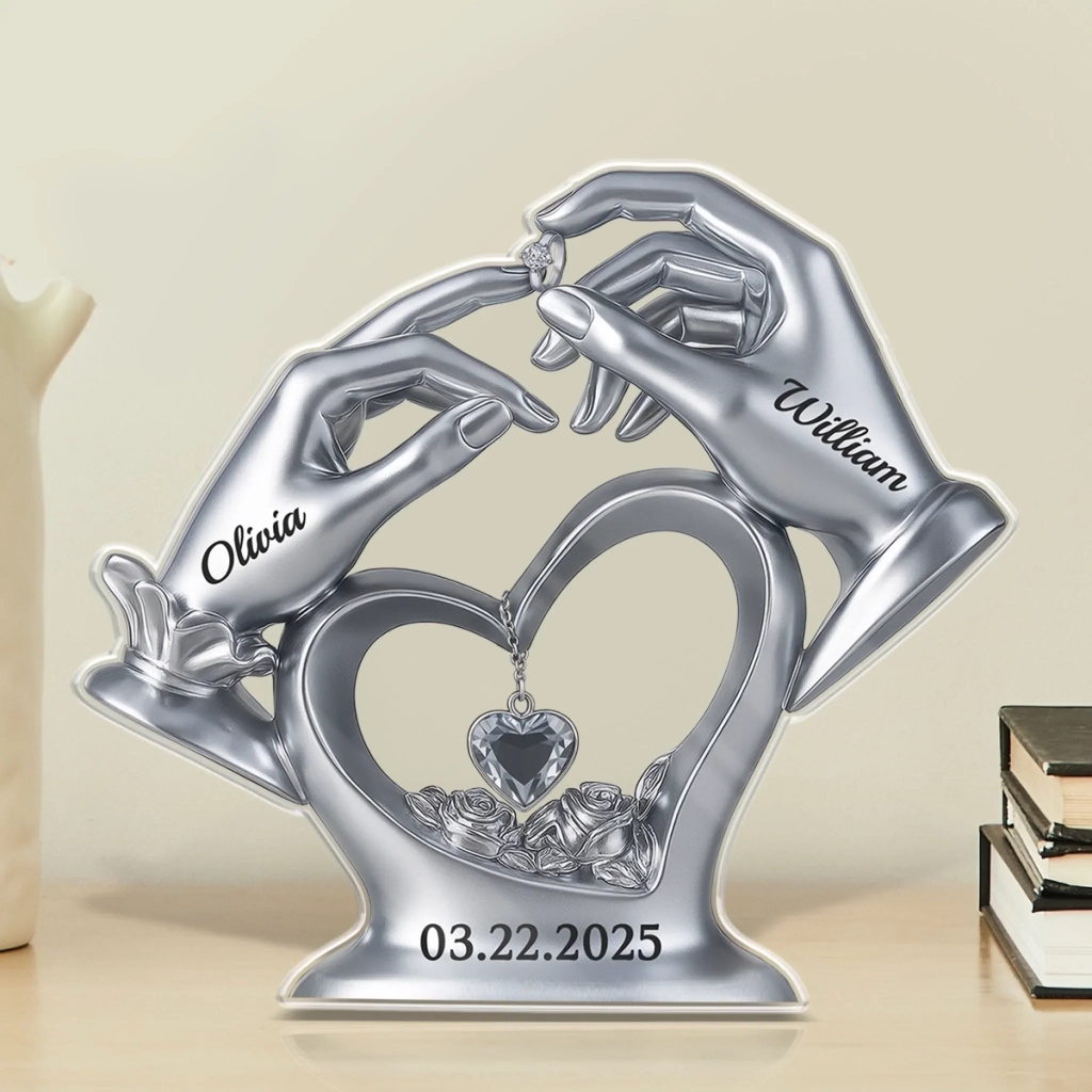 Custom Acrylic Plaque - Personalized Anniversary Wedding Gifts For Husband And Wife, Him And Her - Love’s Perfect Match