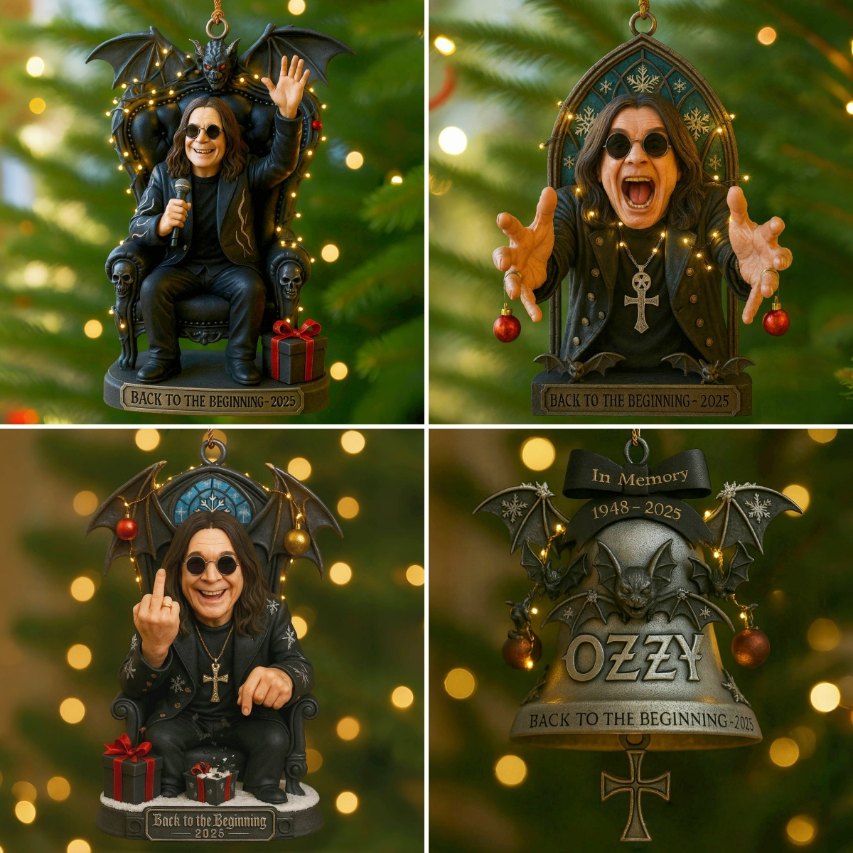 Ozzy Osbourne Back to the Beginning 2025 Ornament