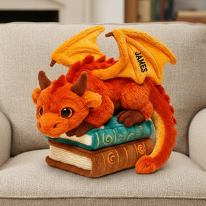 Dragon Book Custom Shaped Pillow Personalized Gifts For Book Lovers