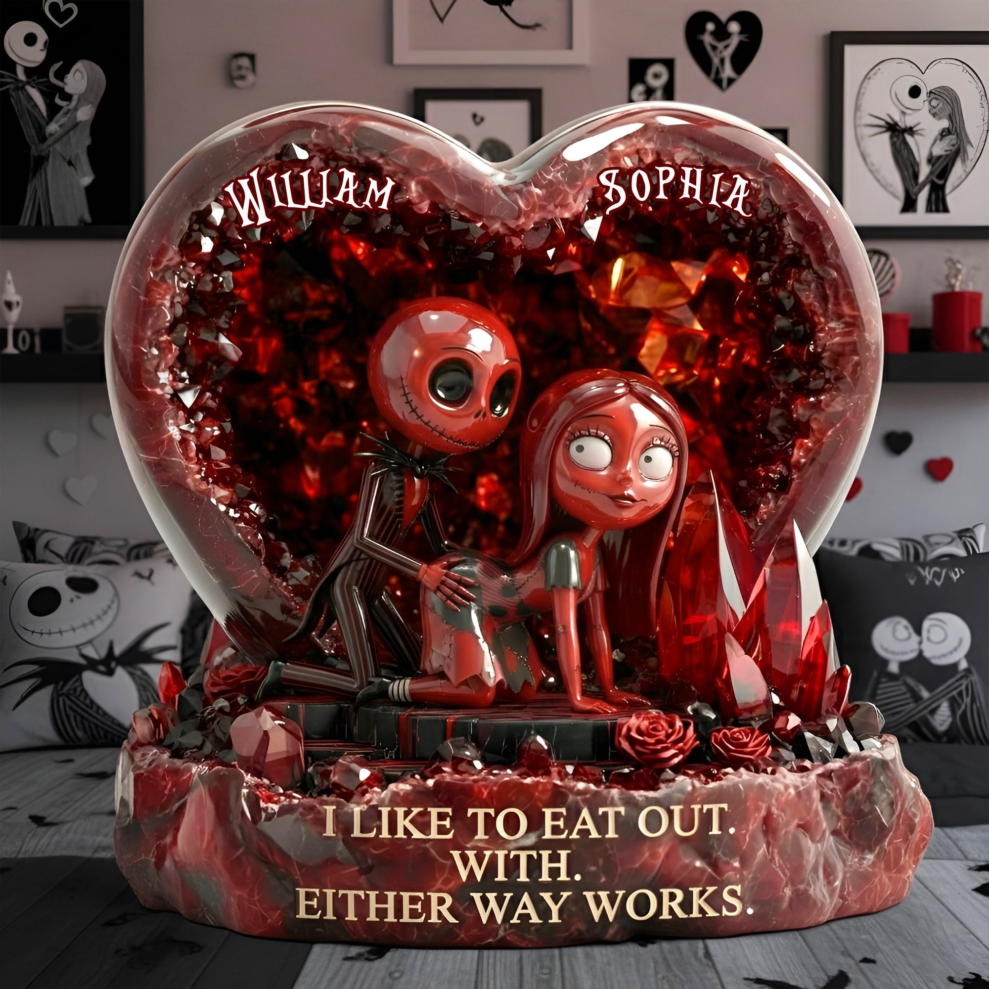 Romantic Couple Acrylic Plaque - Personalized Gifts For Couples