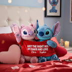 Playful Couple In Cute Shirt Shaped Pillow, Personalized Gifts For Couple