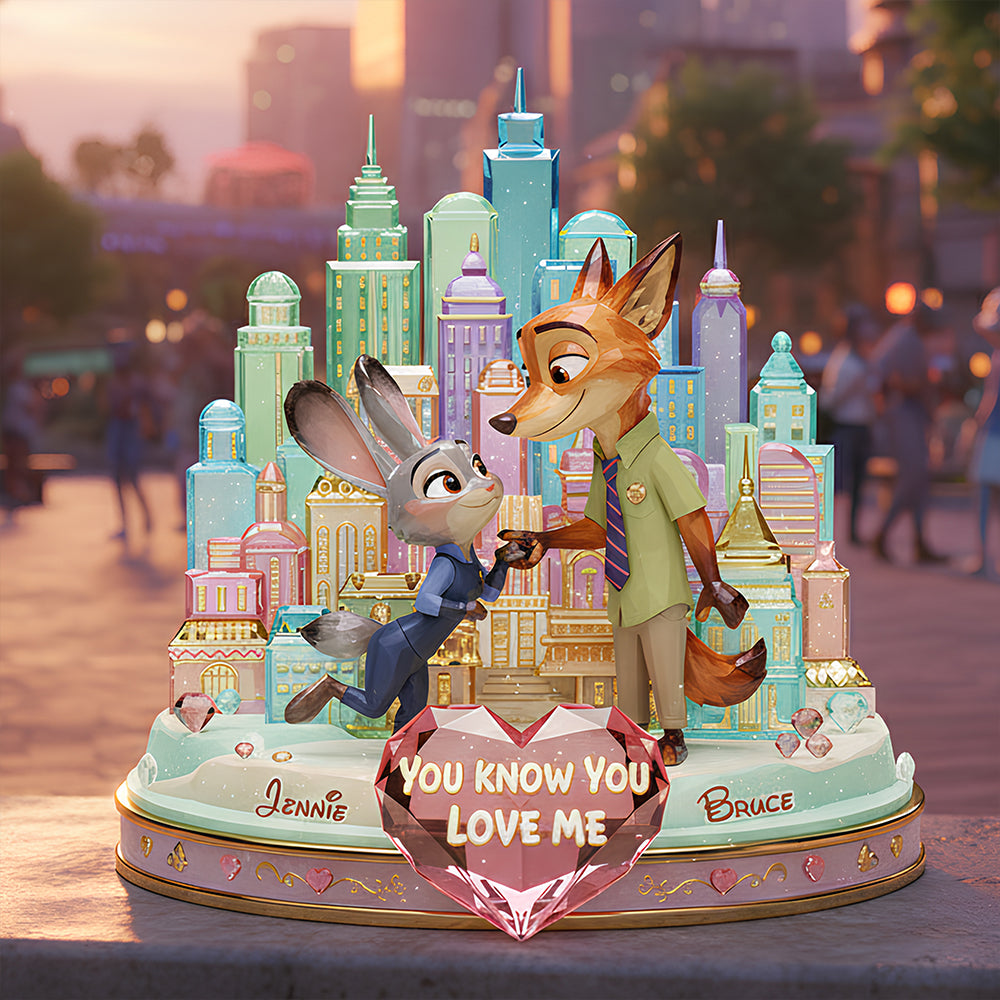 Romantic Couple Acrylic Plaque - Personalized Gifts For Couple