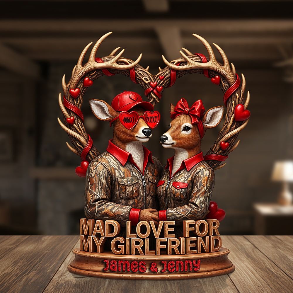 Mad Love Acrylic Plaque Personalized Gifts For Hunting Couple