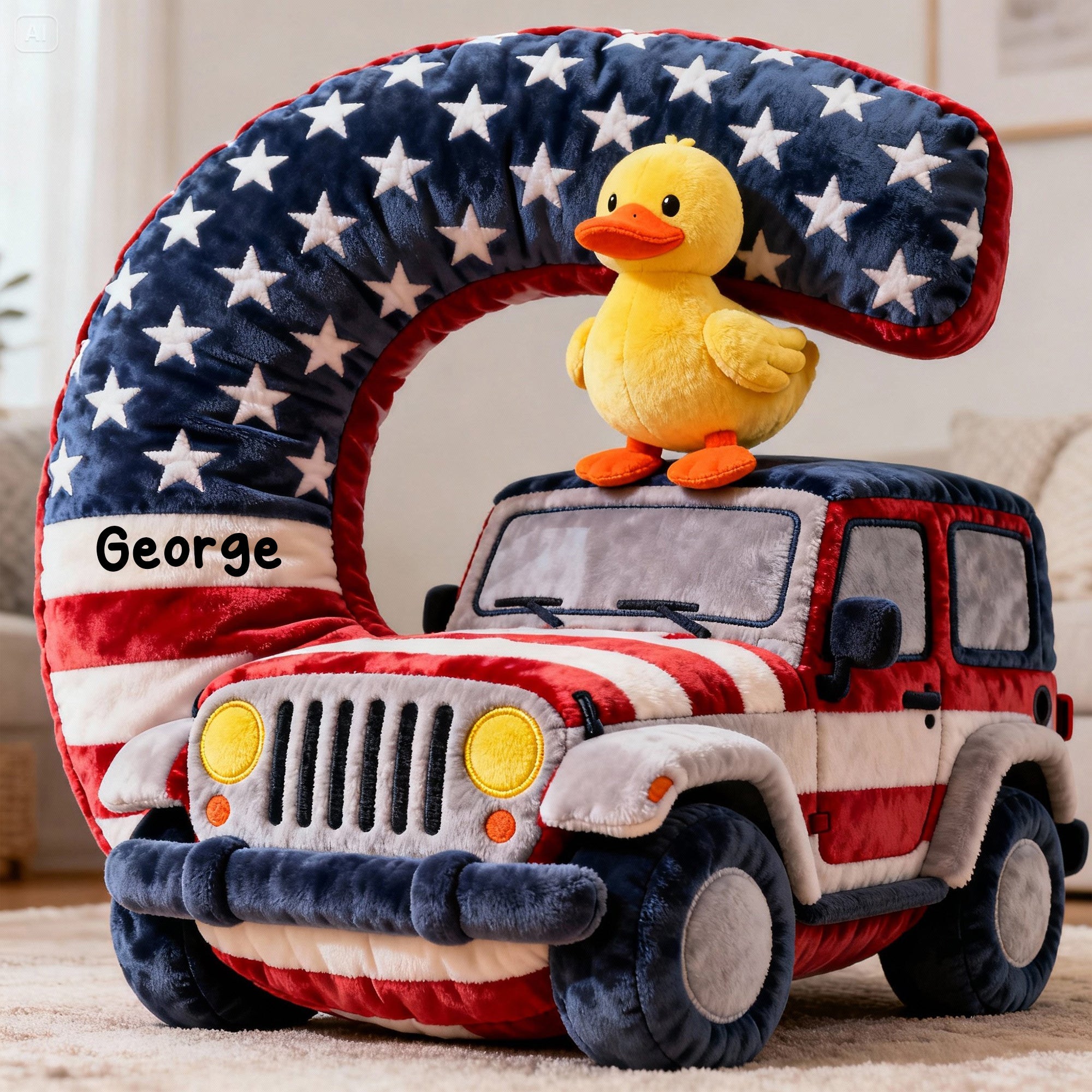 Adventure Initial Letter Pillow – Personalized Gifts For Off-Road Lovers