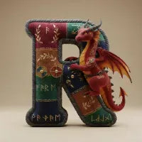 Mythical Initial Pillow Personalized Gifts