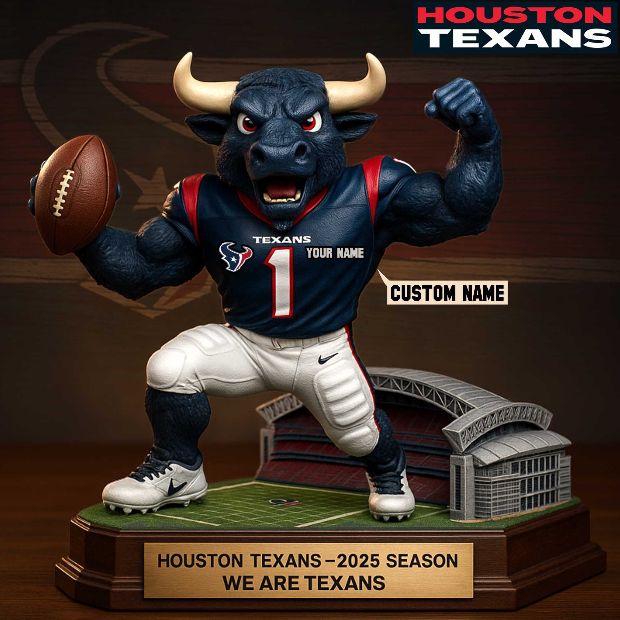 Full Premium NFL X Figure Acrylic Plaque - Best Gifts For Fans