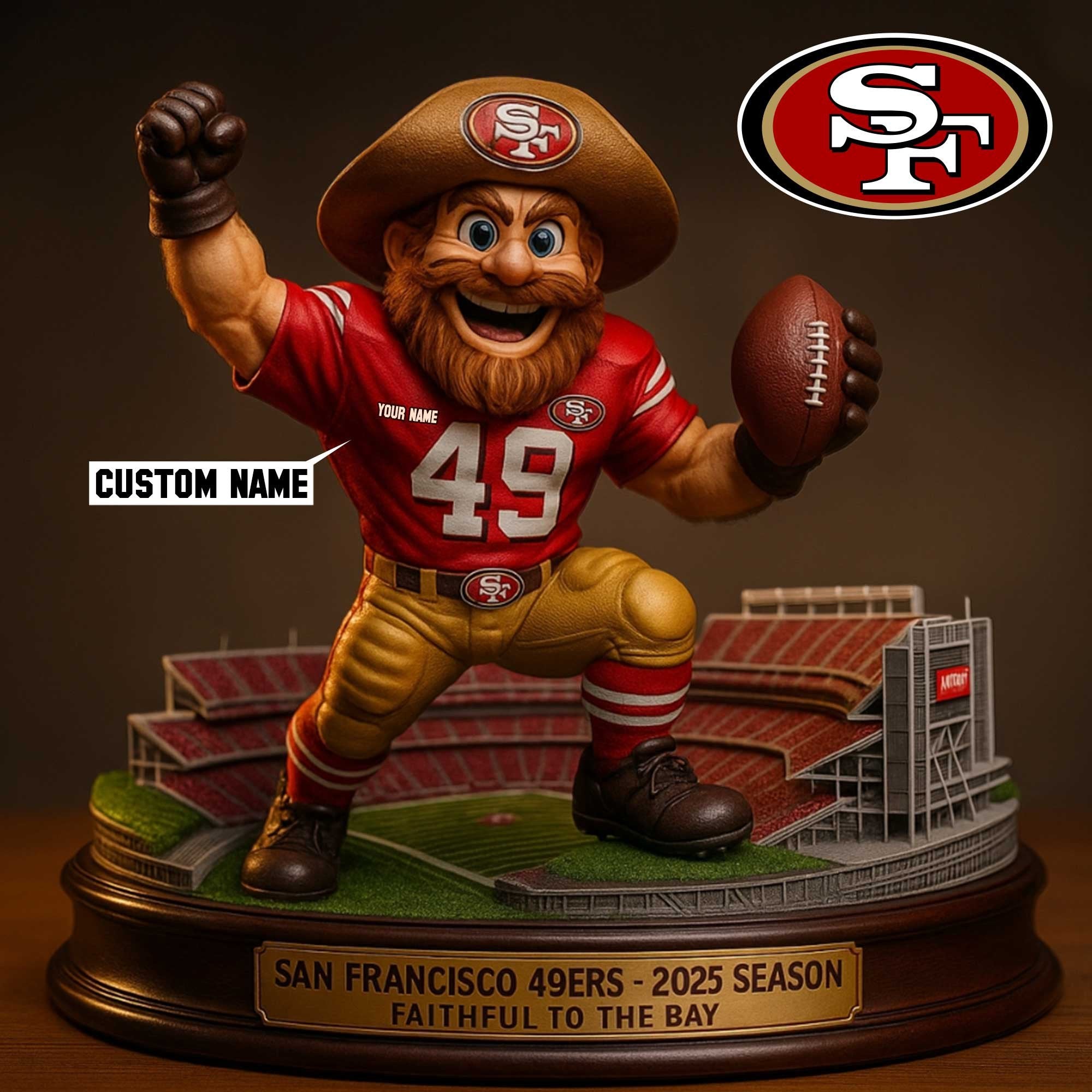 Full Premium NFL X Figure Acrylic Plaque - Best Gifts For Fans
