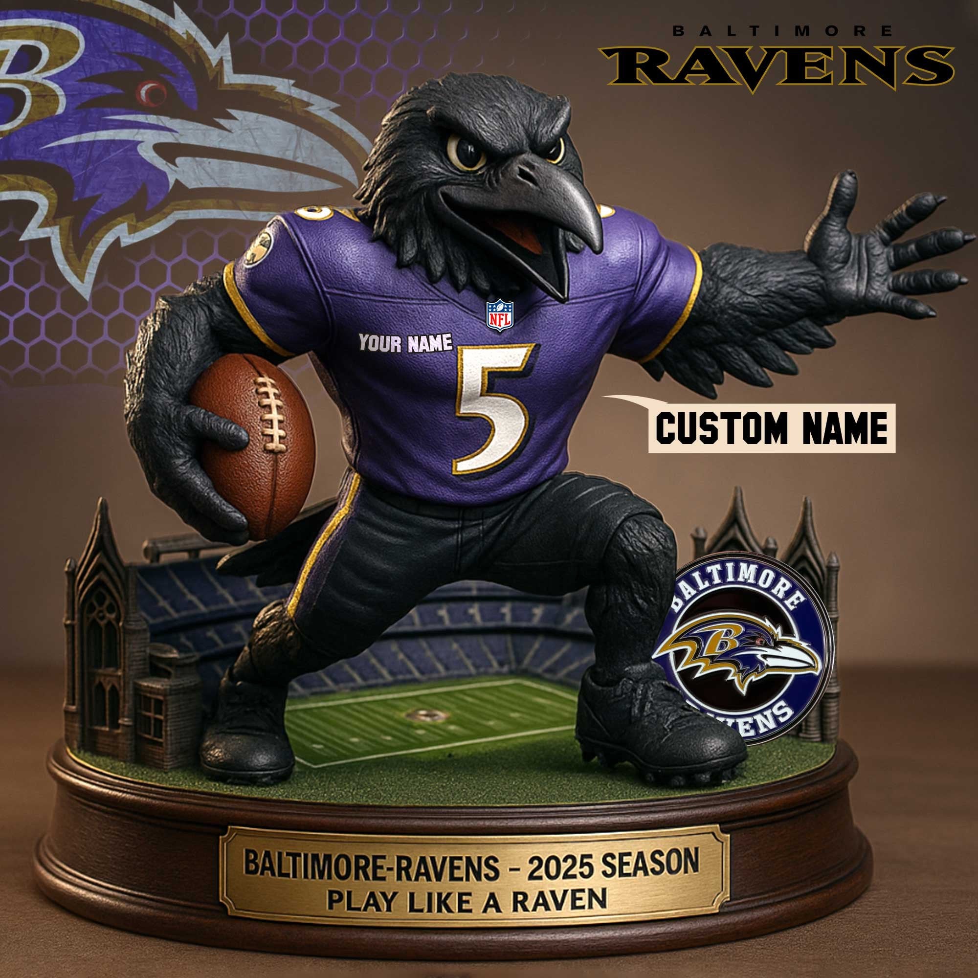 Full Premium NFL X Figure Acrylic Plaque - Best Gifts For Fans