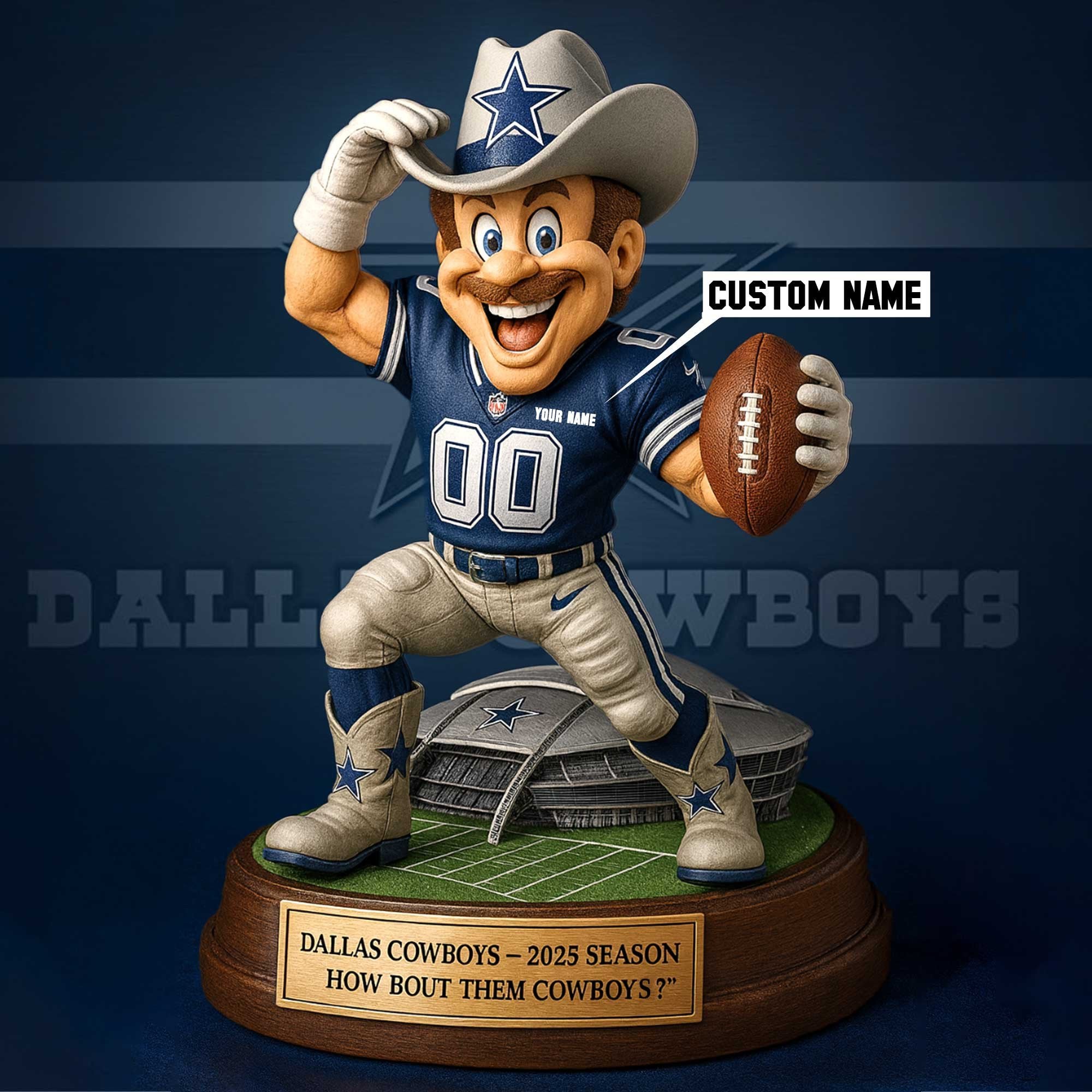 Full Premium NFL X Figure Acrylic Plaque - Best Gifts For Fans