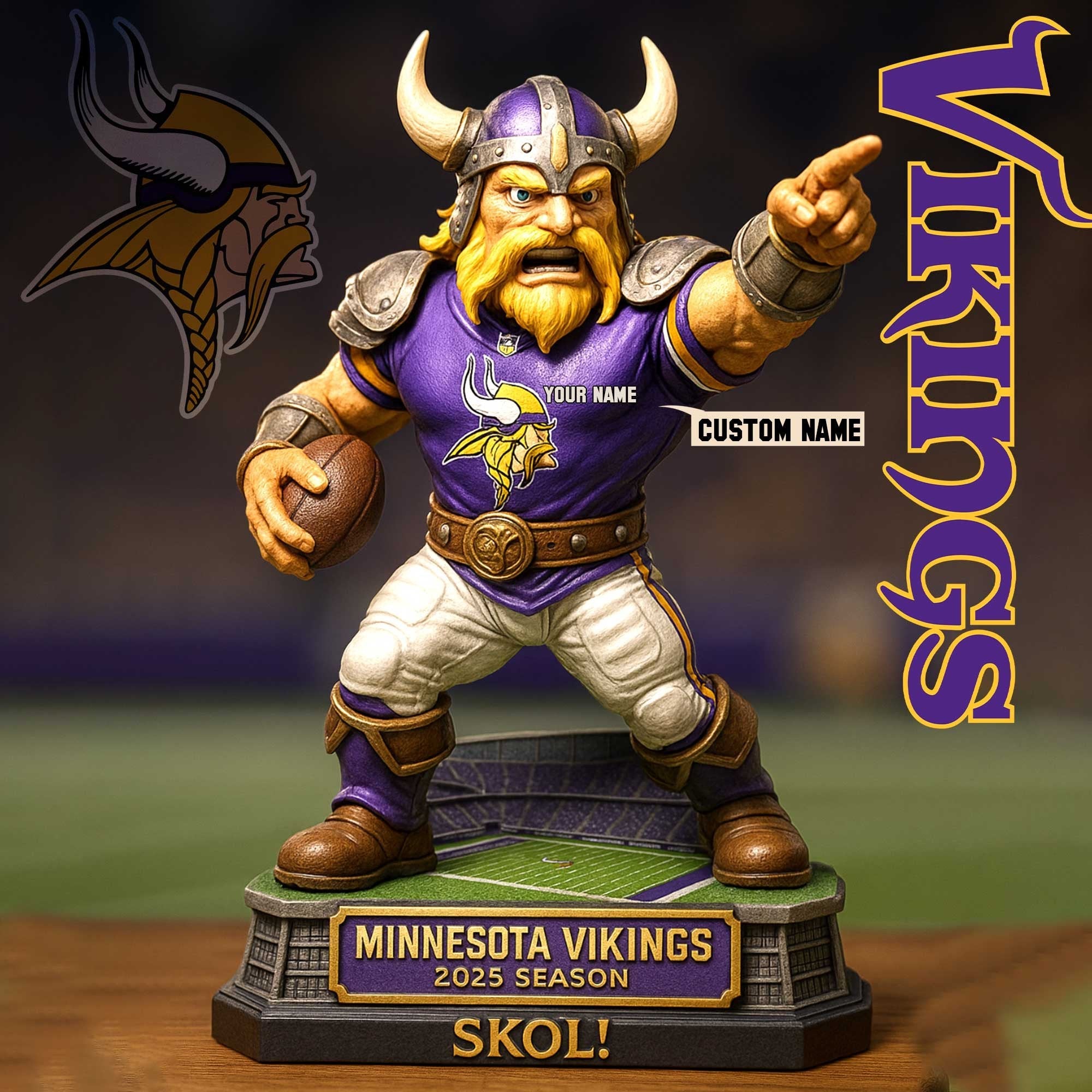 Full Premium NFL X Figure Acrylic Plaque - Best Gifts For Fans