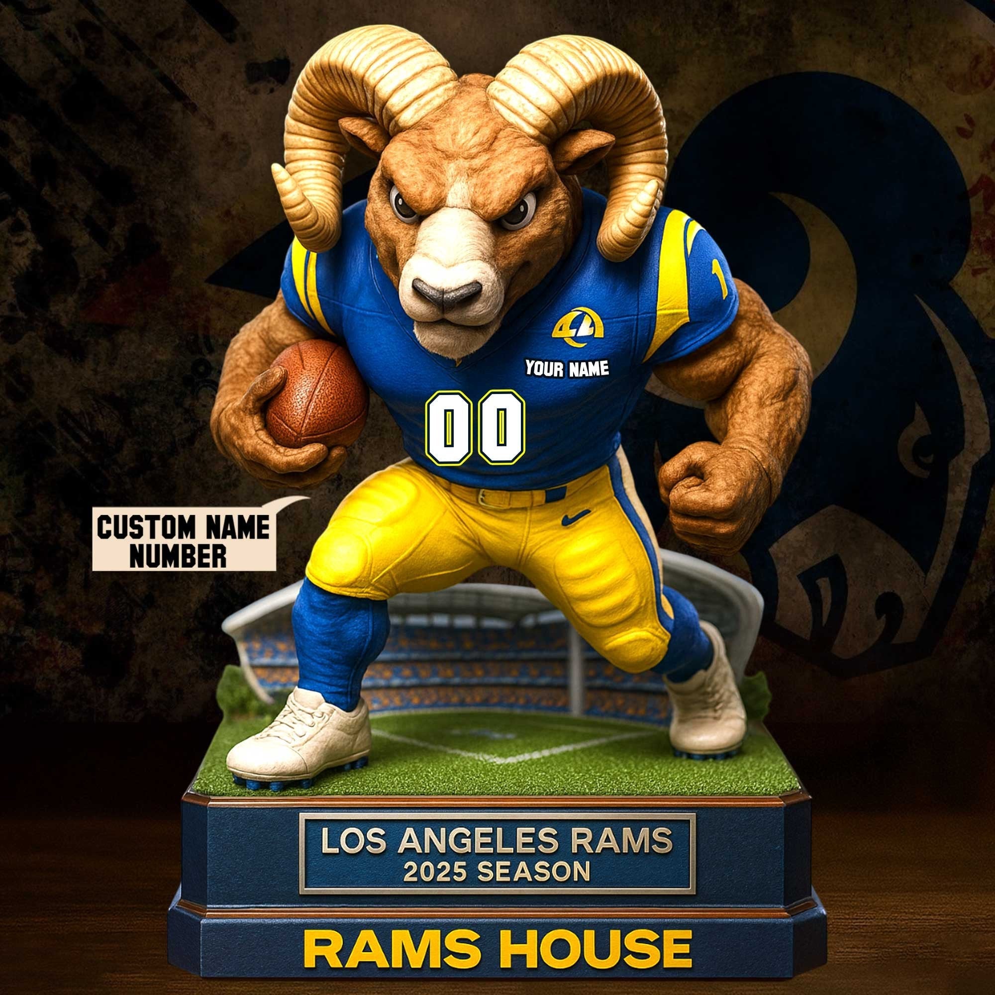 Full Premium NFL X Figure Acrylic Plaque - Best Gifts For Fans