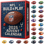 🏈 2025 NFL All Team Football Ball Full Set Advent Calendars 🎄