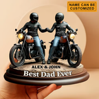 Old Biker Dad - Personalized Biker Acrylic Plaque